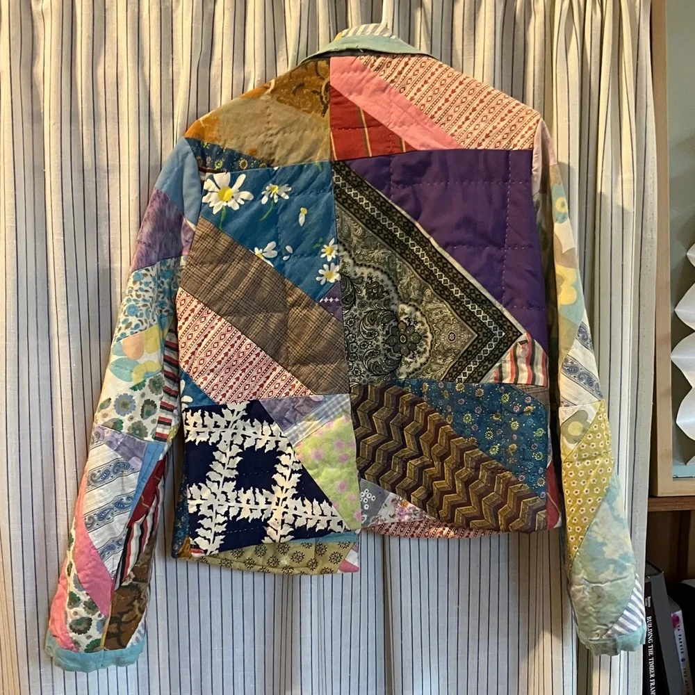 One of a kind handmade quilt Jacket - Picture 2 of 4